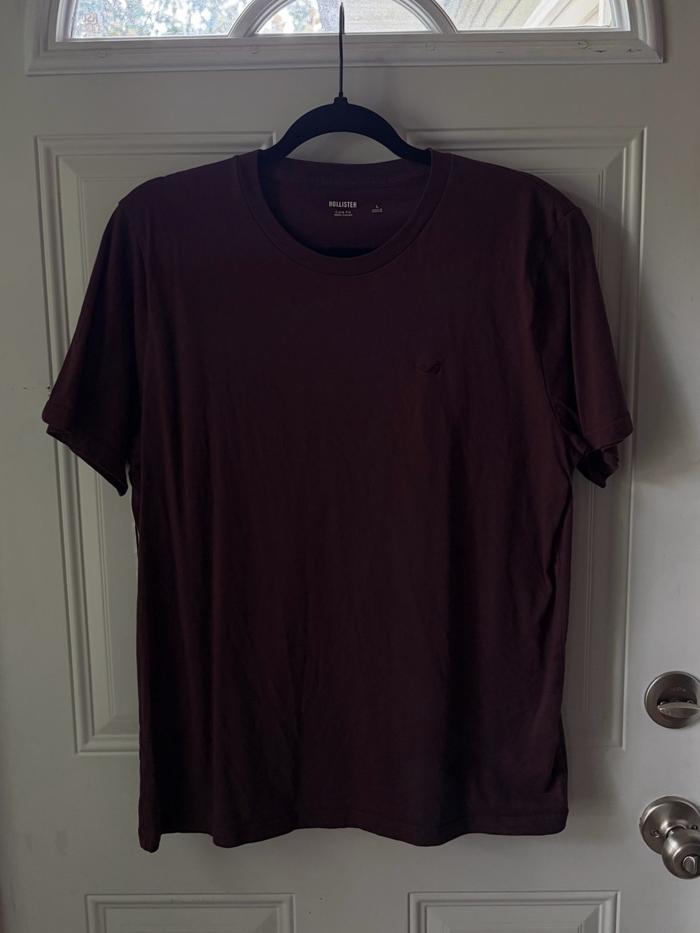 Hollister Maroon Core Fit Icon Crew T-Shirt
